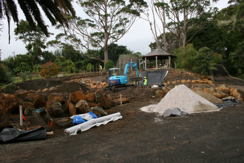 The beginning of the subtropical garden design