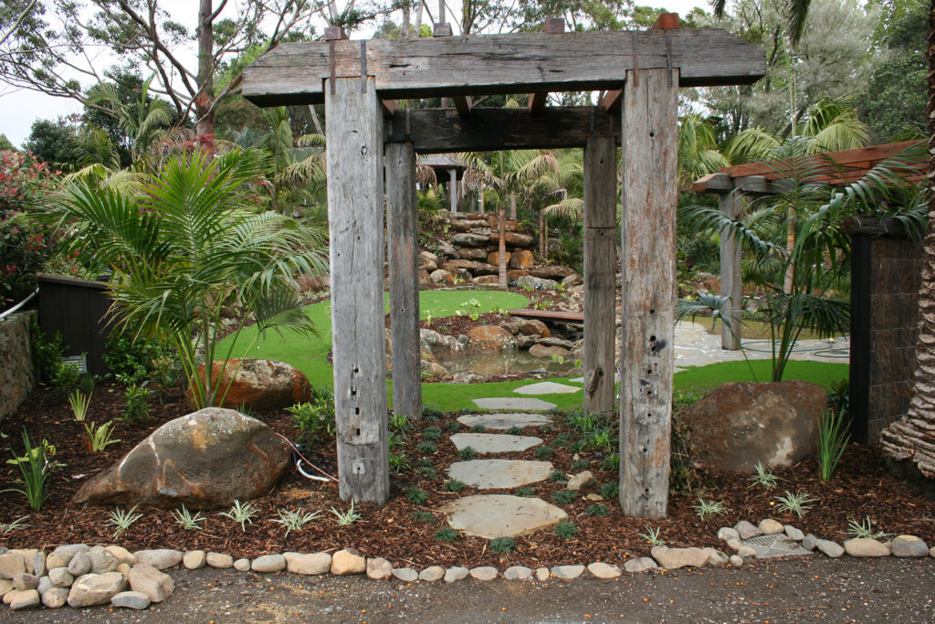 entranceway to the waterfall garden